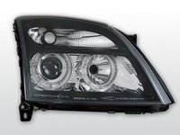 Faruri Opel Vectra C intre 2002-2008 Angel eyes Negru