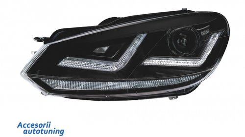 Divert Traveler waterfall Faruri Osram Full LED VW Golf 6 VI Black LEDriving RHD Semnal Dinamic -  #1536296941