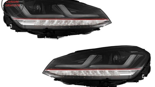 Faruri Osram Full LED VW Golf 7 VII (2012-2017) Rosu GTI LEDriving penrtu Halogen- livrare gratuita