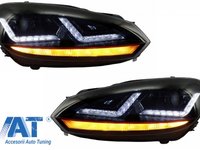 Faruri Osram LED compatibil cu VW Golf 6 VI (2008-2012) GTI Rosu LEDriving Semnal Dinamic