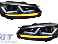 Faruri Osram LED compatibil cu VW Golf 6 VI (2008-2012) Crom LEDriving Semnal Dinamic