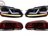 Faruri Osram LED VW Golf 6 VI (2008-2012) cu Stopuri LEDriving Semnal Dinamic