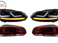 Faruri Osram LED VW Golf 6 VI (2008-2012) cu Stopuri LEDriving Semnal Dinamic- livrare gratuita