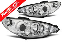 Faruri PEUGEOT 206 02- ANGEL EYES CHROME CCFL