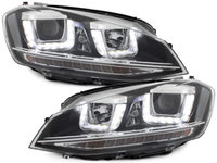 Faruri R-look compatibil cu VW Golf VII 7 2013+ 3D LED DRL