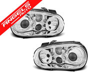 Faruri Sport cu lupa VW GOLF 4 Chrome Design