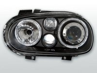 Faruri sport VW GOLF 4 intre 1997-2003 Angel eyes Negru