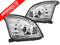 Faruri TOYOTA LAND CRUISER 120 03-09 TUBE LIGHT SEQ LED CHROME