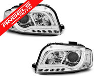 Faruri TUBE LIGHT AUDI A3 8P 2003-2008 Crom