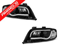 Faruri Tube Light Audi A6 2001-2004 Negru LED