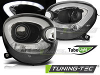 Faruri TUBE LIGHT BLACK compatibila BMW MINI (COOPER) R60 R61 COUNTRYMAN 10-14