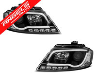 Faruri TUBE LIGHT DRL AUDI A3 8P 2008-2012 Negru