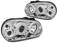 Faruri VW GOLF 4 1997-2003 Angel eyes CCFL Cromat