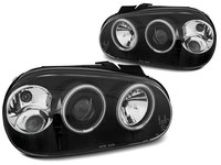 Faruri VW GOLF 4 1997-2003 Angel eyes CCFL Negru