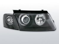 Faruri VW Passat 3B intre 1996-2000 Angel Eyes Negru