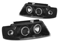 Faruri VW PASSAT B5 3B 1996-2000 Angel eyes CCFL Negru