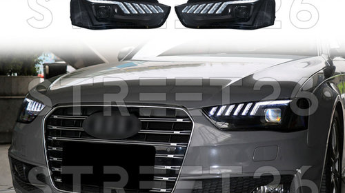 Faruri Xenon LED DRL compatibil cu Audi A4 B8