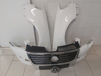 Fata Completa VW Passat B6 05-11 LB9A Alb Bara + Aripa Fata Dreapta si Stanga + Grila Radiator + Emblema OE