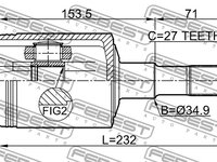 Feb inner cv joint NPW-CH-028F FEBEST