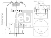 FEBI BILSTEIN Burduf, suspensie pneumatica