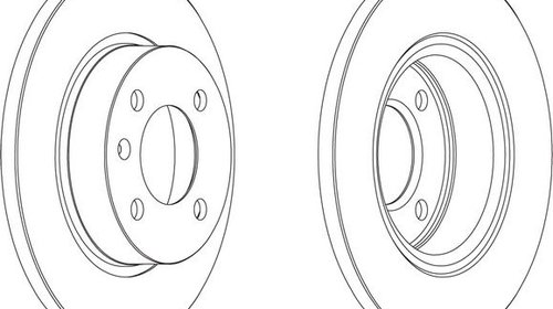 Ferodo set 2 discuri frana spate pt opel cors