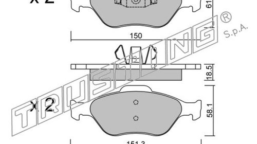 Ferodo wagner set placute fata pt ford fiesta