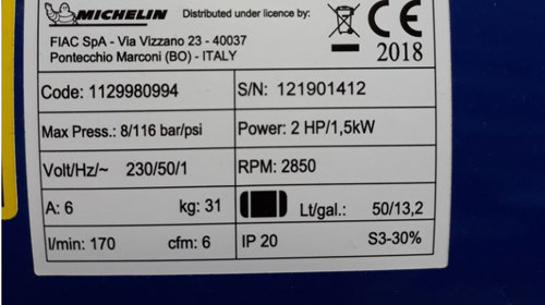 FIC-1129581022 Compresor de aer 50 litri MB 50