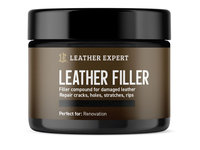 Filler pentru crapaturi de piele de culoare neagra LEATHER EXPERT Leather Filler Black 50ml