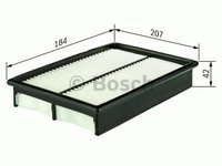 Filtru aer 1 457 433 951 BOSCH pentru Honda Crx Honda Civic Rover 400 Honda Domani Honda Ballade