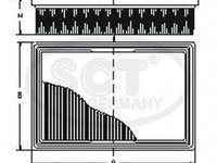 Filtru aer AUDI 80 8C B4 SCT GERMANY SB206