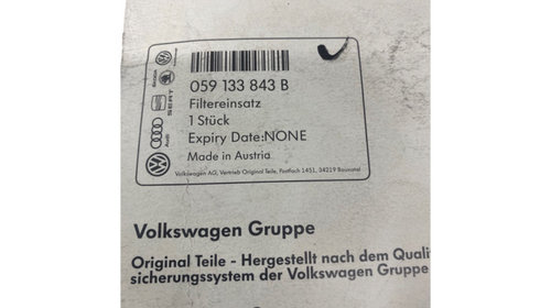 Filtru aer AUDI A6/S6 III Saloon (4F2, C6) [ 2004 - 2011 ] OEM 059133843B