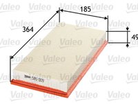 Filtru aer AUDI TT 8N3 VALEO 585009