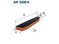 Filtru aer Bmw X3 (E83), 01.2003-12.2011, FILTRON AP0284