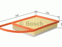 Filtru aer CITROËN C4 CACTUS (2014 - 2016) Bosch F 026 400 220