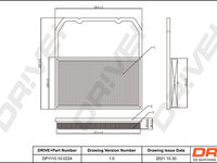 Filtru aer (DP1110100224 DRIVE) SEAT,SKODA,VW