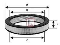 Filtru aer FIAT REGATA limuzina (138), FIAT REGATA Weekend, FIAT X 1/9 (128 AS) - SOFIMA S 4710 A