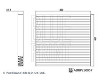 Filtru, aer habitaclu (ADBP250057 BLUE PRINT) DACIA,RENAULT,RENAULT (DFAC)