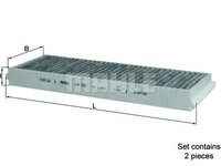 Filtru, aer habitaclu AUDI A6 limuzina (4F2, C6), AUDI A6 Avant (4F5, C6), AUDI A6 Allroad combi (4FH, C6) - KNECHT LAK 239