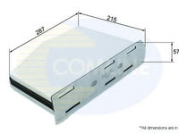 Filtru, aer habitaclu AUDI Q3 (8U) (2011 - 2016) COMLINE EKF118 piesa NOUA