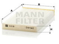 Filtru, aer habitaclu (CU15001 MANN-FILTER) NISSAN