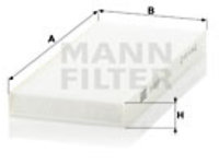 Filtru, aer habitaclu (CU22162 MANN-FILTER) HOLDEN,ISUZU,OPEL,VAUXHALL