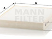 Filtru, aer habitaclu (CU23003 MANN-FILTER) CHRYSLER,INFINITI,LANCIA,NISSAN,VW