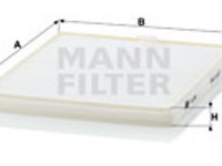 Filtru, aer habitaclu (CU2326 MANN-FILTER) OPEL,SUBARU,SUZUKI,VAUXHALL