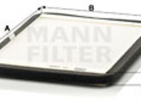 Filtru, aer habitaclu (CU2424 MANN-FILTER) RENAULT