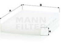 Filtru, aer habitaclu (CU2940 MANN-FILTER) Citroen,Citroen (DF-PSA),DS,DS (CAPSA),PEUGEOT