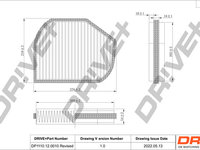 Filtru, aer habitaclu (DP1110120010 DRIVE) CHRYSLER,MERCEDES-BENZ