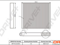 Filtru, aer habitaclu (DP1110120013 DRIVE) CHEVROLET,OPEL,VAUXHALL