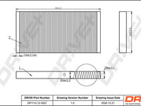 Filtru, aer habitaclu (DP1110120027 DRIVE) CADILLAC,CHEVROLET,FIAT,OPEL,SAAB,VAUXHALL