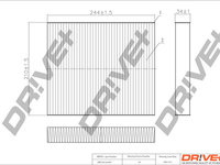 Filtru, aer habitaclu (DP1110120047 DRIVE) FORD