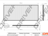 Filtru, aer habitaclu (DP1110120132 DRIVE) MERCEDES-BENZ,VW